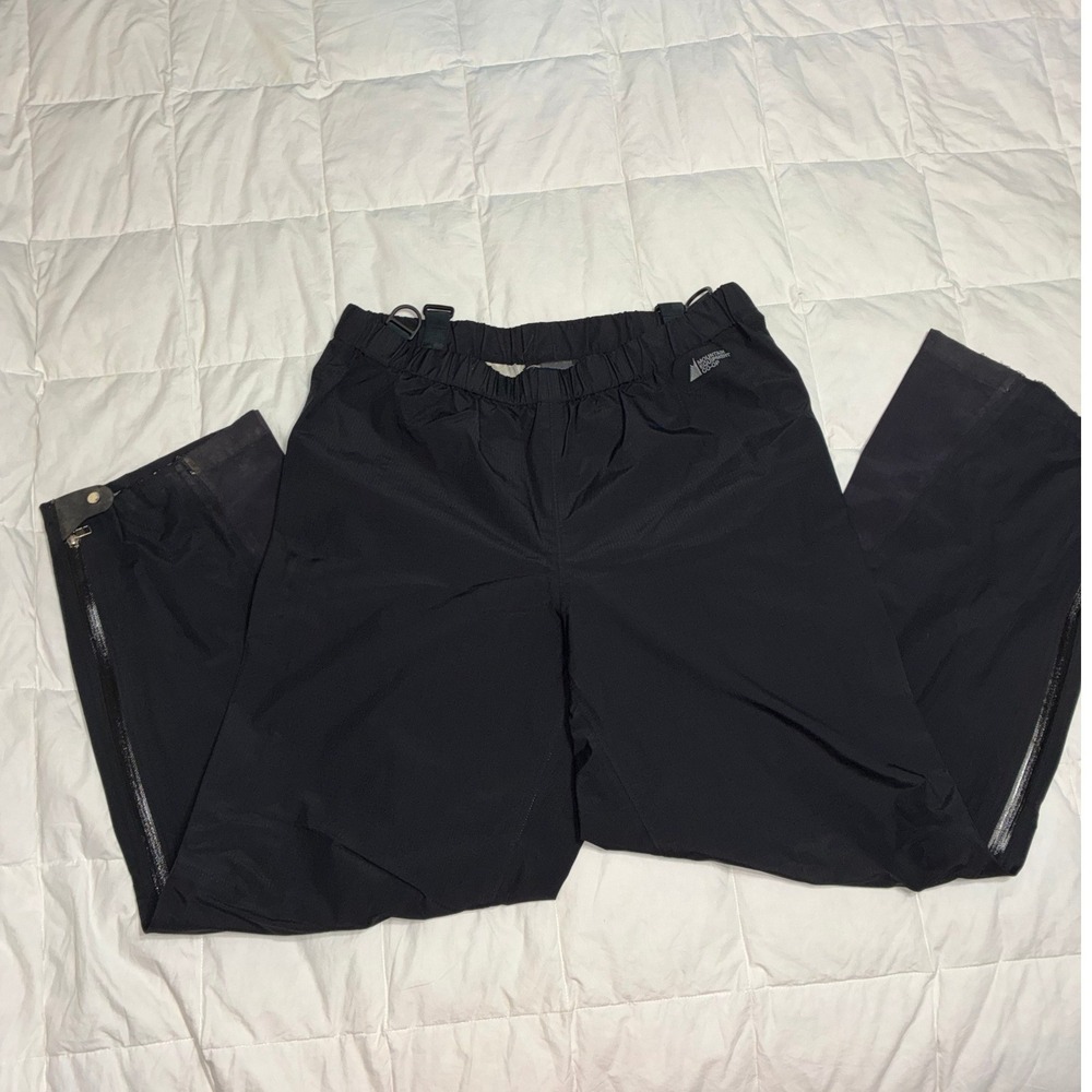 MEC Mountain Equipment Co-op Gore-Tex Rain Pants Mens XL Black Waterproof Hiking